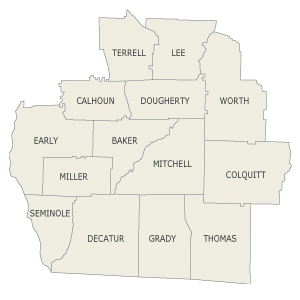 Mike's Billiard Supplies and Services, Service area includes all of Counties of Southwest  Georgia